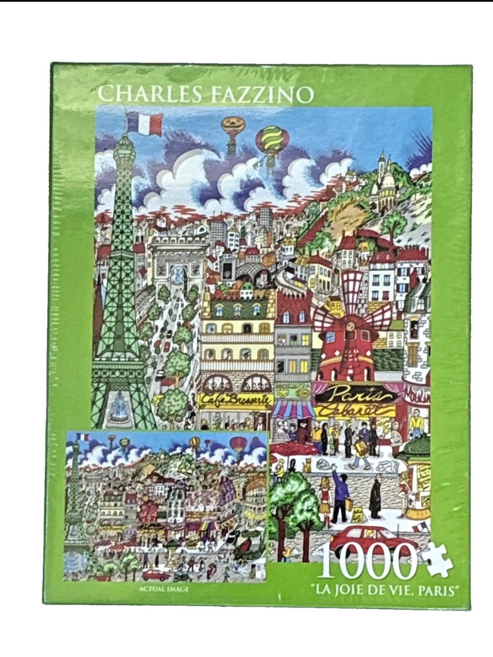 Charles Fazzino "La Joie De Vie, Paris" 1000 Piece Jigsaw Puzzle Factory Sealed